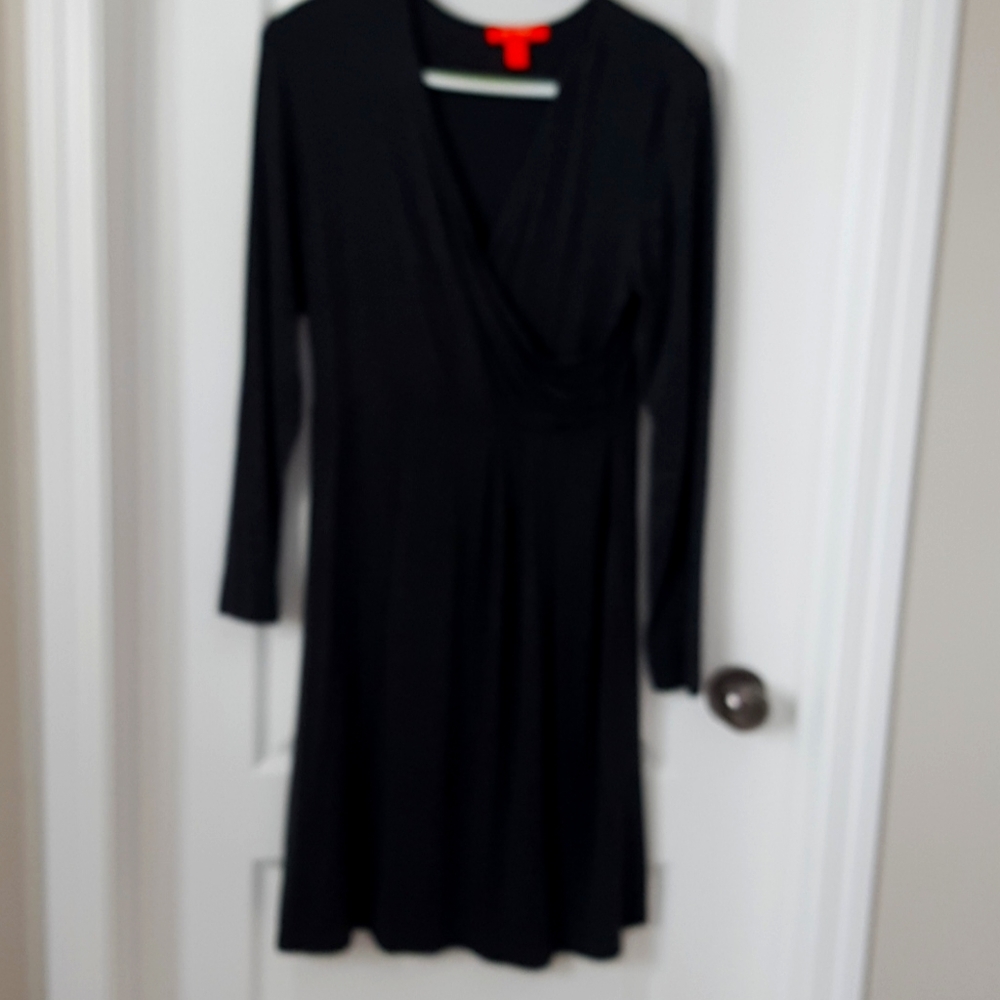 Faux wrap dress.